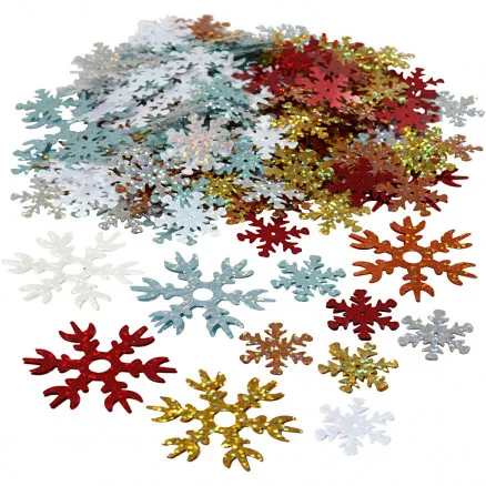 Paljetter, ass. farger, diam. 25+45 mm, 250 g/ 1 pk.