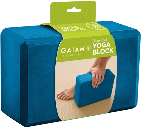 Gaiam Yogablokk Teal Blå